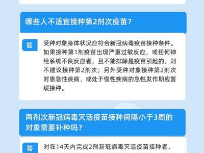 關于新冠疫苗“第2劑”接種你需要了解這些