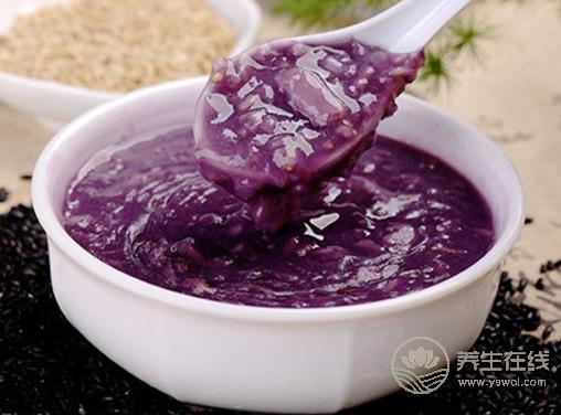紫薯山藥粥的功效與作用