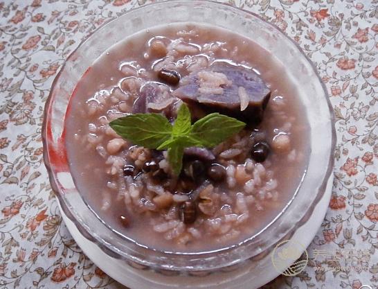 紫薯山藥粥的功效與作用