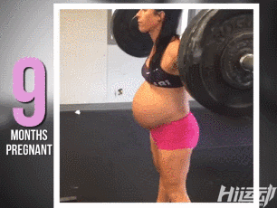 預產期還有5天，她還在健身房硬拉！