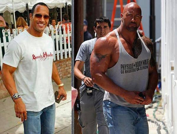 巨石強(qiáng)森女兒剛剛出生，竟然半夜又跑去健身房了