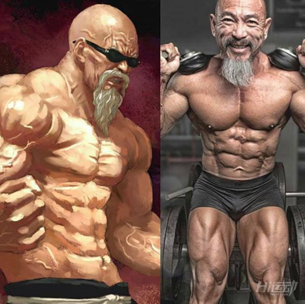 50多歲老頭迷戀“七龍珠”，瘋狂健身練成真實版龜仙人