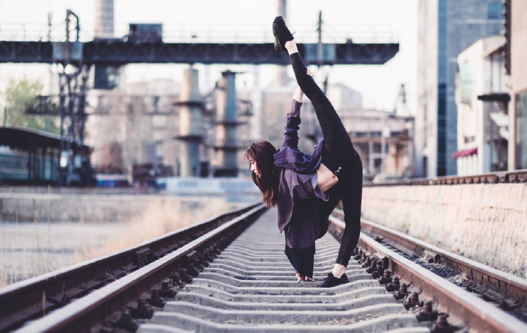 最美一字馬 藝術體操名將周捷套圖