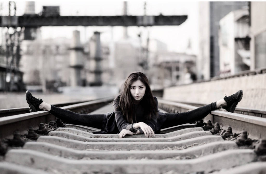 最美一字馬 藝術體操名將周捷套圖