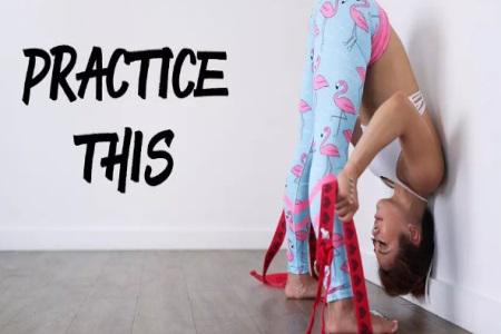 女性怎么練出好的體態？借助墻壁練瑜伽體式就能做到