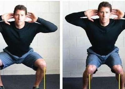 深蹲跳的標準動作圖