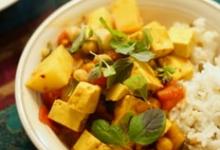 鷹嘴豆豆腐咖喱純素的做法-咖喱味炒菜譜