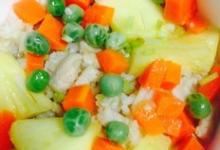 雞肉胡蘿卜豌豆菠蘿炒飯的做法-酸甜味炒菜譜