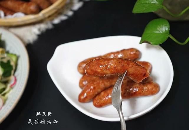 自制脆皮腸的做法-家常味煎菜譜