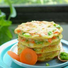 雞蛋蔬菜早餐餅的做法-家常味烙菜譜