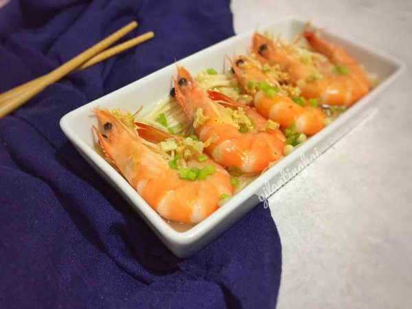 蝦蒸金針菇#午餐#的做法-家常味蒸菜譜-易網健康養生網 蝦蒸金針菇#午餐#的做法-家常味蒸菜譜