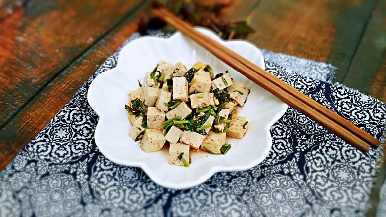 香椿拌豆腐的做法-咸鮮味拌菜譜