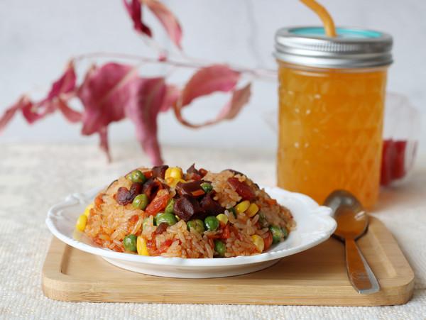 愛心炒飯#早餐#的做法-家常味炒菜譜