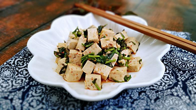 香椿拌豆腐的做法-咸鮮味拌菜譜