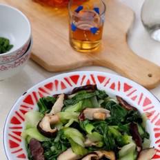 香菇青菜的做法-咸鮮味炒菜譜
