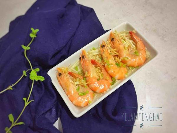 蝦蒸金針菇#午餐#的做法-家常味蒸菜譜-易網健康養生網 蝦蒸金針菇#午餐#的做法-家常味蒸菜譜