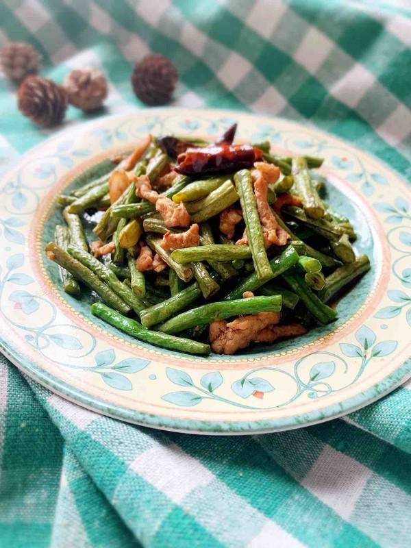 豇豆炒肉絲的做法-酸辣味炒菜譜