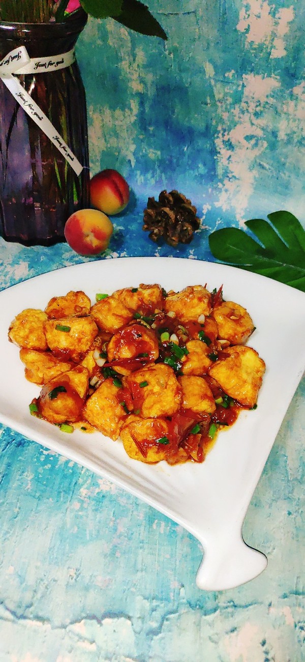 紅燒日本豆腐的做法-酸甜味燒菜譜-易網健康養生網 紅燒日本豆腐的做法-酸甜味燒菜譜