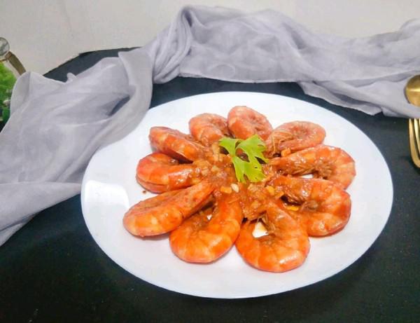 番茄蝦的做法-家常味炒菜譜