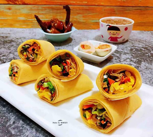 雞蛋時蔬煎餅卷的做法-咸鮮味炒菜譜-易網健康養生網 雞蛋時蔬煎餅卷的做法-咸鮮味炒菜譜