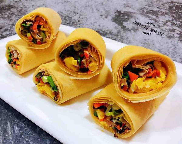 雞蛋時蔬煎餅卷的做法-咸鮮味炒菜譜-易網健康養生網 雞蛋時蔬煎餅卷的做法-咸鮮味炒菜譜