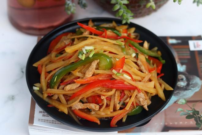 魚香土豆肉絲的做法-魚香味炒菜譜