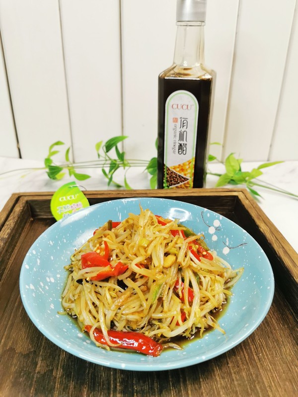 醋溜綠豆芽的做法-酸辣味炒菜譜-易網健康養生網 醋溜綠豆芽的做法-酸辣味炒菜譜