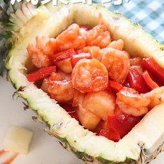 鳳梨蝦球的做法-家常味炒菜譜