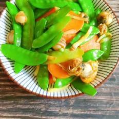 荷蘭豆炒螺肉的做法-家常味炒菜譜