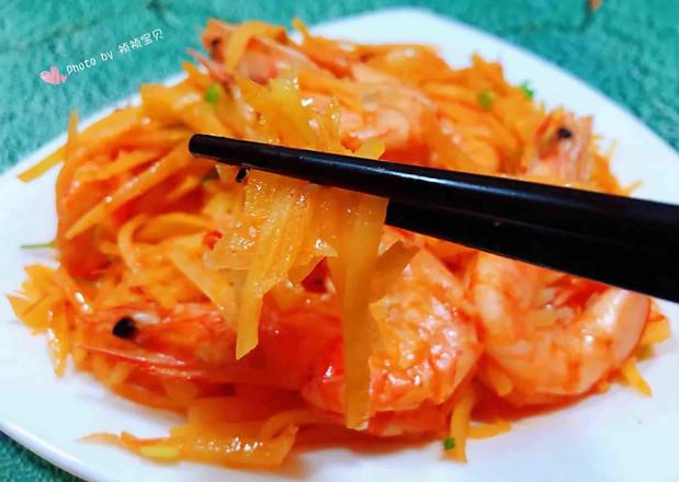 海蝦炒土豆絲的做法-咸鮮味炒菜譜-易網健康養生網 海蝦炒土豆絲的做法-咸鮮味炒菜譜