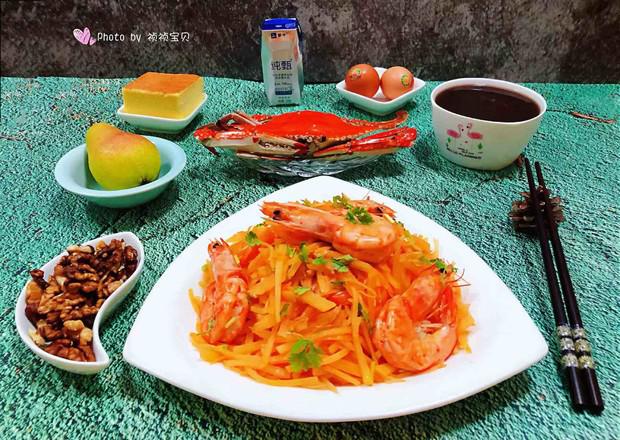 海蝦炒土豆絲的做法-咸鮮味炒菜譜-易網健康養生網 海蝦炒土豆絲的做法-咸鮮味炒菜譜