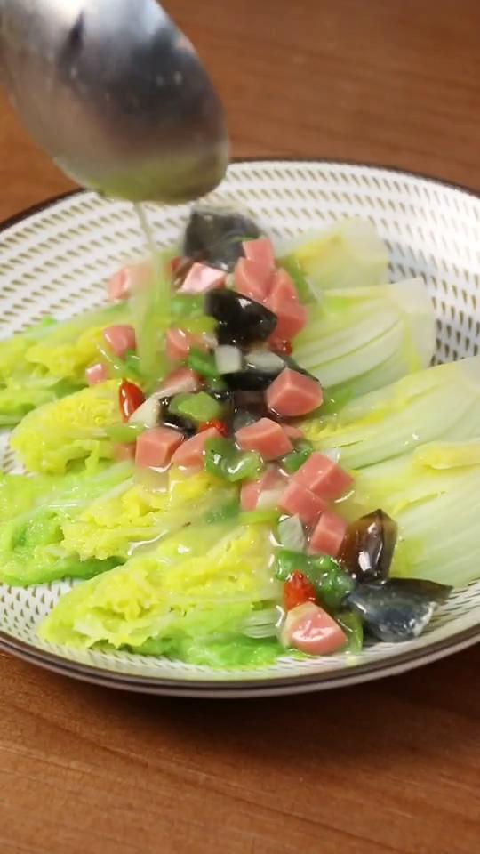 上湯娃娃菜的做法-咸鮮味炒菜譜