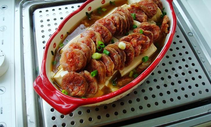 臘腸蒸豆腐的做法-咸鮮味蒸菜譜-易網健康養生網 臘腸蒸豆腐的做法-咸鮮味蒸菜譜