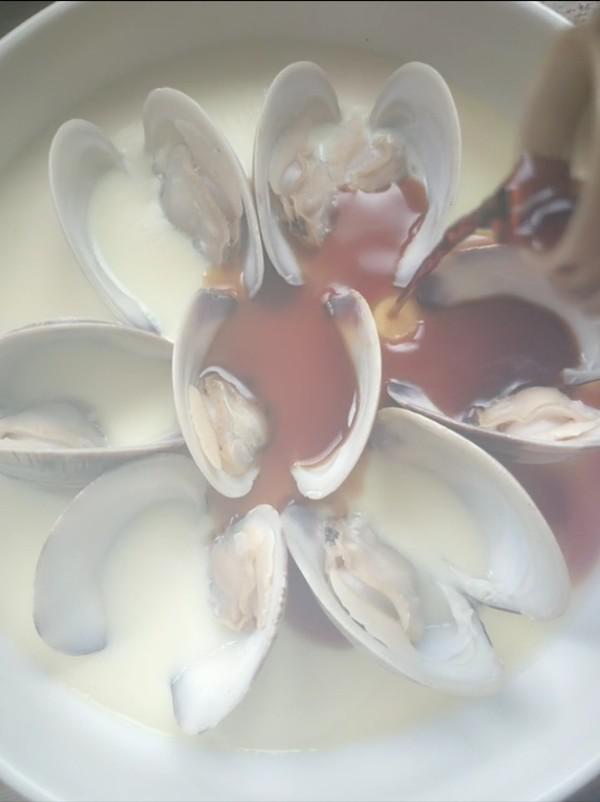 《海貝雞蛋羹》的做法-咸鮮味蒸菜譜