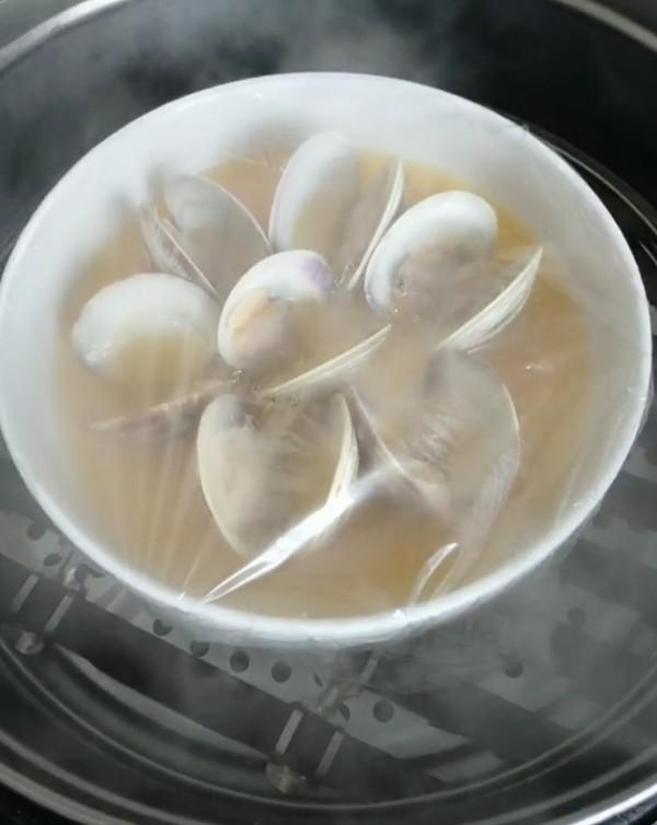 《海貝雞蛋羹》的做法-咸鮮味蒸菜譜