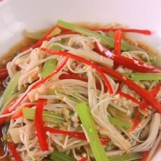 涼拌金針菇的做法-咸鮮味拌菜譜