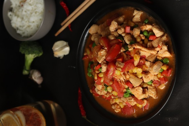 雞肉雜蔬的做法-家常味炒菜譜-易網健康養生網 雞肉雜蔬的做法-家常味炒菜譜