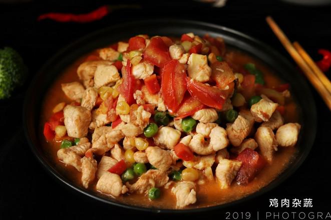 雞肉雜蔬的做法-家常味炒菜譜-易網健康養生網 雞肉雜蔬的做法-家常味炒菜譜