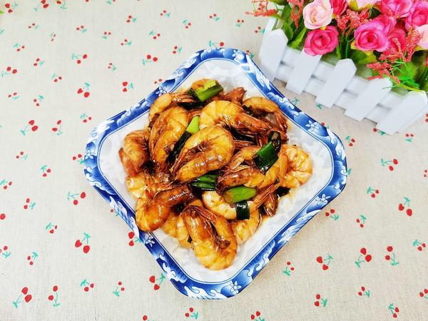 紅燜大蝦的做法-咸鮮味燜菜譜