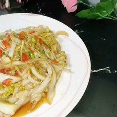 清炒娃娃菜的做法-酸辣味炒菜譜