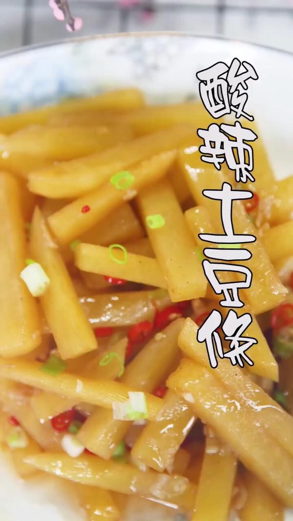 酸辣土豆條的做法-家常味炒菜譜