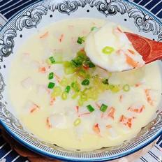 豆?jié){蟹柳蒸水蛋（經(jīng)典家?；洸耍┑淖龇?咸鮮味蒸菜譜