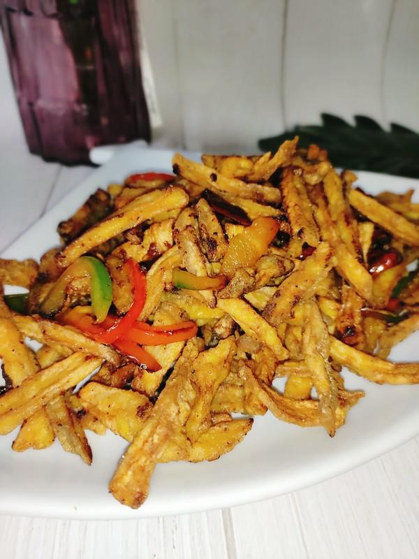 麻辣杏鮑菇的做法-麻辣味炸菜譜