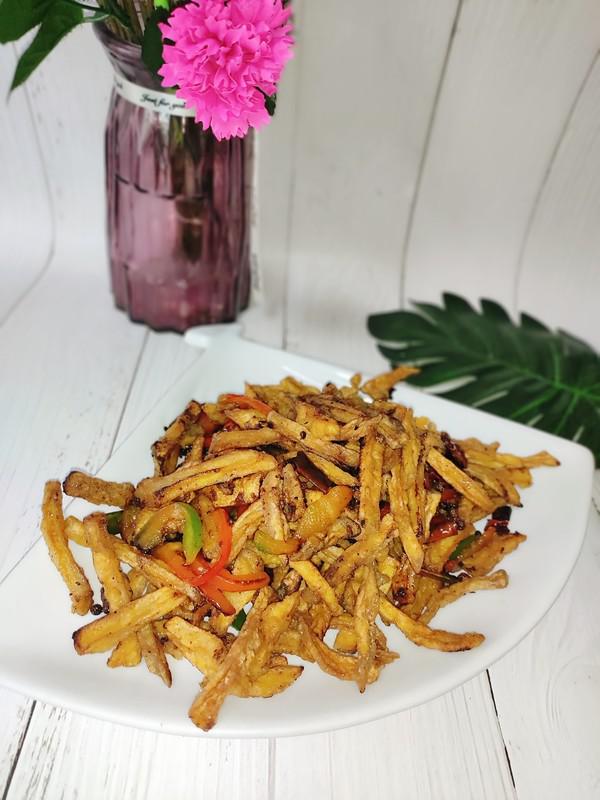 麻辣杏鮑菇的做法-麻辣味炸菜譜