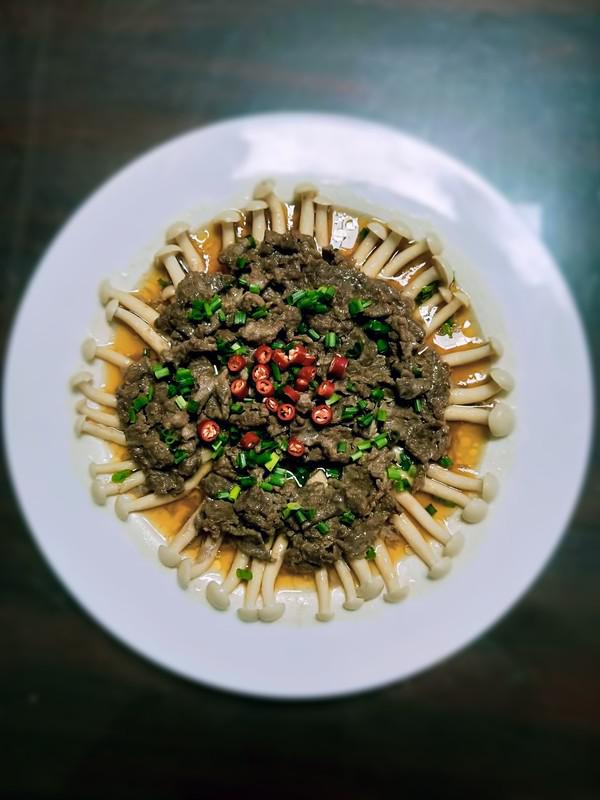 《白玉菇蒸牛肉》的做法-家常味蒸菜譜-易網健康養生網 《白玉菇蒸牛肉》的做法-家常味蒸菜譜