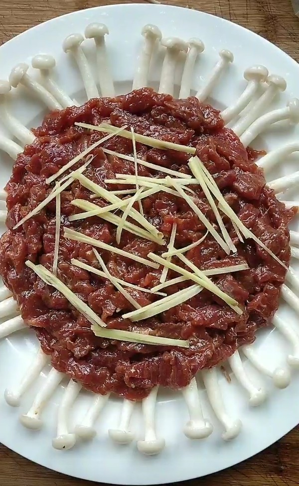 《白玉菇蒸牛肉》的做法-家常味蒸菜譜-易網健康養生網 《白玉菇蒸牛肉》的做法-家常味蒸菜譜