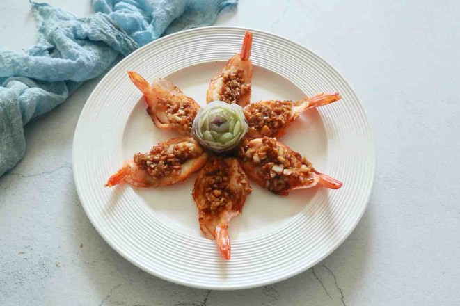 蒜蓉大蝦的做法-咸鮮味煎菜譜