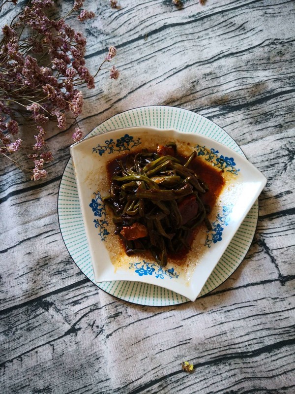 醬湯豇豆的做法-家常味燒菜譜