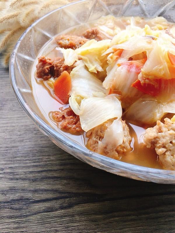 白菜肉丸的做法-咸鮮味燉菜譜