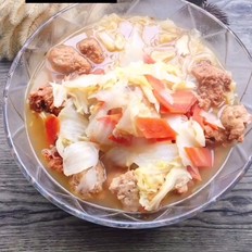 白菜肉丸的做法-咸鮮味燉菜譜